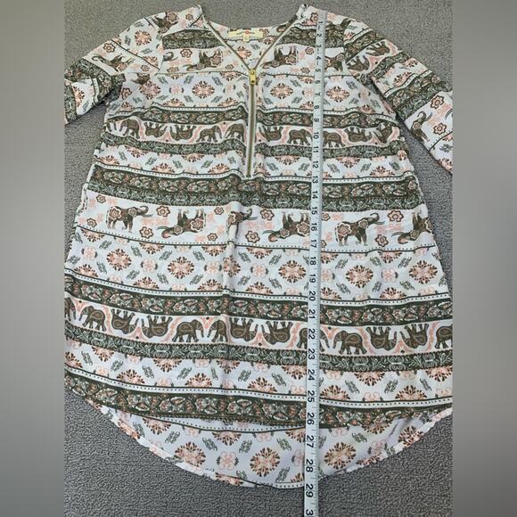 Wishful Park Blouse Top Boho Semi Sheer Size Large - Picture 6 of 7